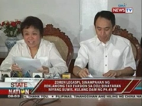 Zoren Legaspi, sinampahan ng reklamong tax evasion sa DOJ