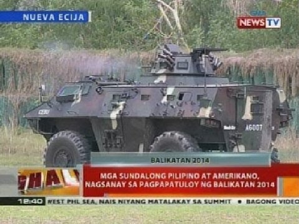 Mga sundalong pilipino at amerikano, nagsanay sa pagpapatuloy ng Balikatan 2014
