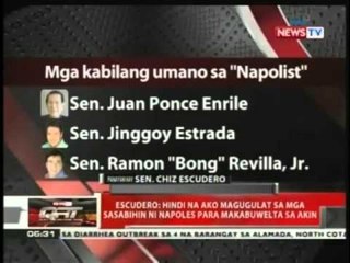 QRT: Escudero, wala raw inilagak na pdaf sa mga NGO ni Napoles