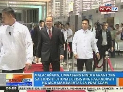 Malacañang: Huwag sanang humantong sa constitutional crisis ang pagkadawit ng mga mambabatas sa PDAF