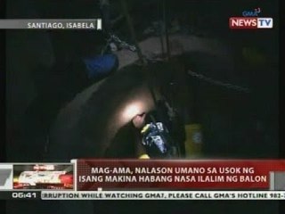 QRT: Mag-ama, nalason umano sa usok ng isang makina habang nasa ilalim ng balon