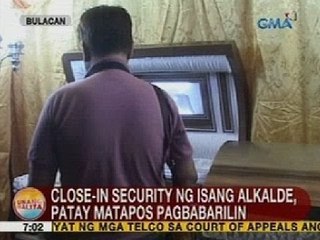 Close-in security ng isang alkalde, patay matapos pagbabarilin