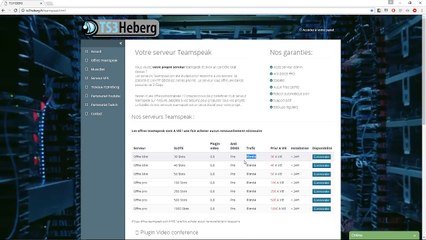 comment avoir un serveur TeamSpeak a 3 est limite