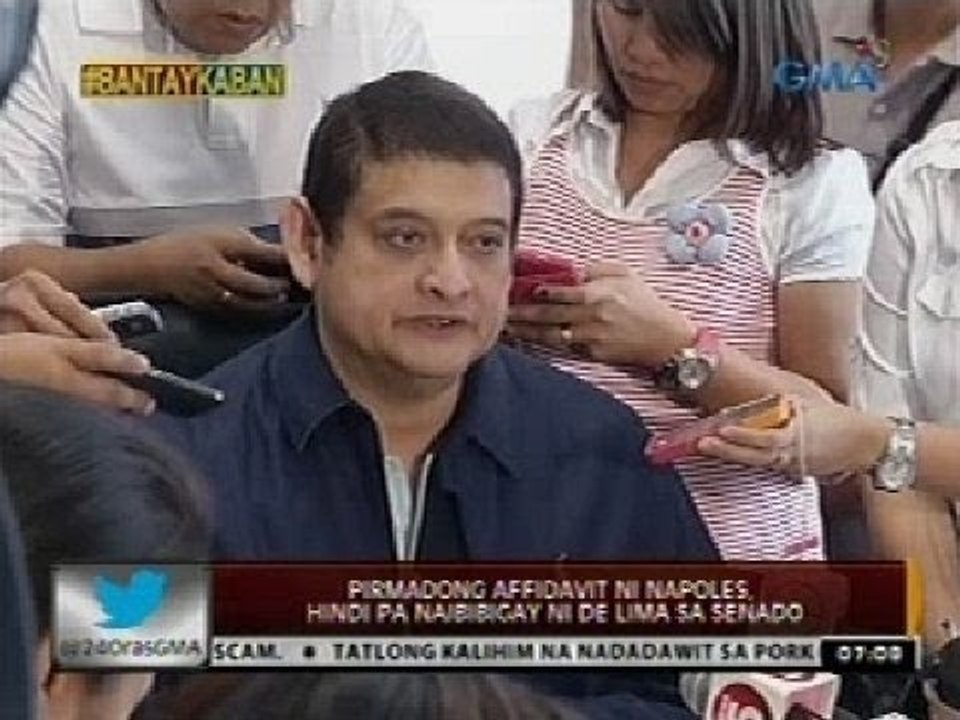 12 dati at kasalukuyang senador, nasa "napolist" na isinumite ni Sec. De Lima sa Senado