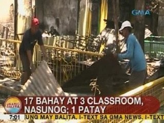 UB: 17 bahay at 3 classroom, nasunog sa Batangas; 1 patay