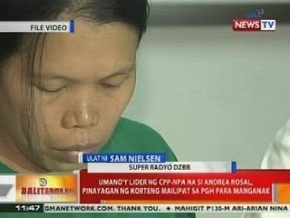 BT: Andrea Rosal, pinayagang mailipat sa PGH para manganak