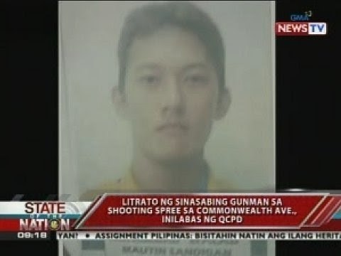 SONA: Litrato ng sinasabing gunman sa shooting spree sa Commonwealth Ave., inilabas ng QCPD