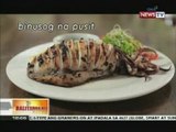 BT: Binusog na pusot, pinalamanan ng mangga, kamatis at kesong puti