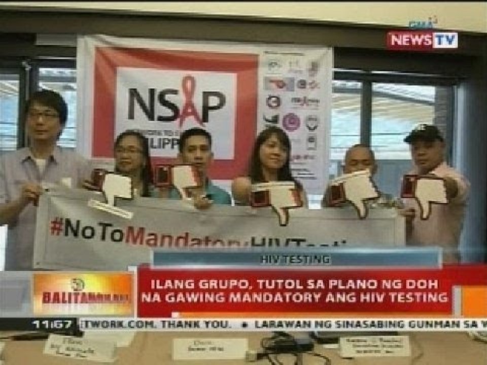 BT: Ilang grupo, tutol sa plano ng DOH na gawin...