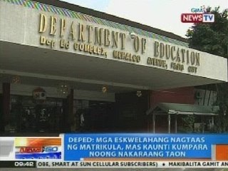 NTG: DepEd: Mga eskwelahang nagtaas ng matrikula, mas kaunti kumpara noong 2013