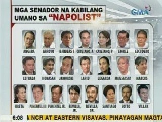 UB: 22 kasalukuyan at dating senador, kabilang sa 'Napolist' base sa 2 source ng GMA News