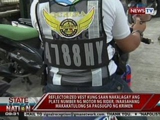 SONA: Reflectorized vest, inaasahang makakatulong sa pagsugpo ng krimen