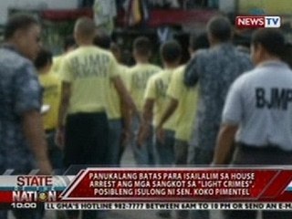 House arrest para sa mga sangkot sa "Light crimes", posibleng isulong ni Sen. Pimentel