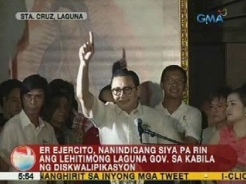 UB: ER Ejercito, nanindigang siya pa rin ang lehitimong Laguna governor