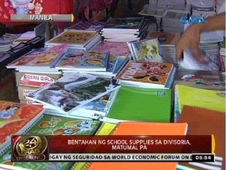 24 Oras: Bentahan ng school supplies sa Divisoria, matumal pa