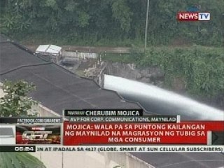 Maynilad customers, posibleng makaranas ng mahinang water pressure at water interruption
