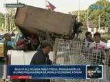 Mga stall ng mga   nagtitinda, pinababaklas bilang   paghahanda sa World Economic Forum