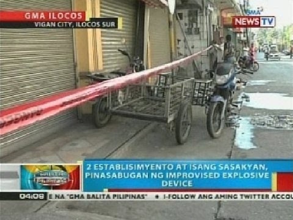 BP: Hardware store sa Vigan City, pinasabugan n...