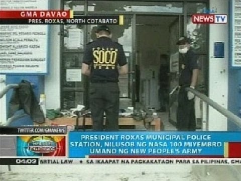 Pres. Roxas Municipal Police Station sa North Cotabato, nilusob ng NPA umano; 3 patay sa engkwentro