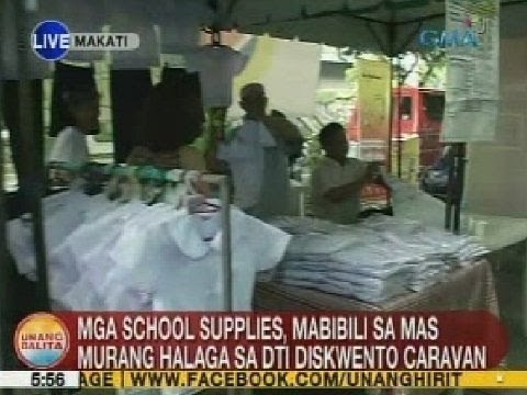 UB: Mga school supplies, mabibili sa mas murang halaga sa DTI Diskwento Caravan