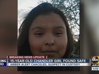 15-year-old girl found after Amber Alert was issued