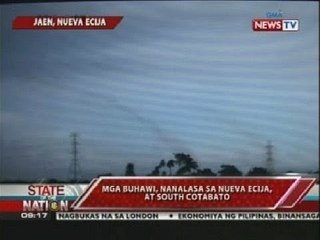 Mga buhawi, nanalasa sa Nueva Ecija at South Cotabato