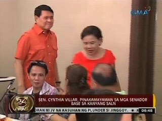 Sen. Cynthia Villar, pinakamayaman sa mga senador base sa kanyang SALN
