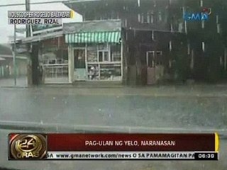 Pag-ulan ng yelo, naranasan sa Rodriguez, Rizal