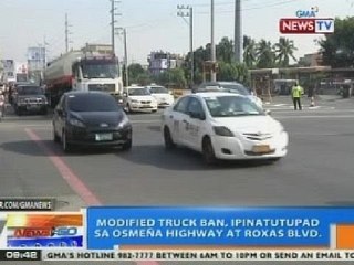 NTG: Modified truck ban, ipinatutupad sa Osmeña Highway at Roxas Blvd.