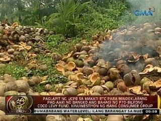Pag-angkin ng UCPB sa bahagi ng Coco Levy Fund, kinuwestiyon ng isang consumer