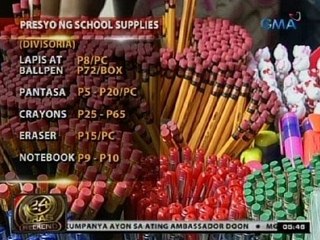 24 Oras: Mga mamimili ng school supplies, dagsa na sa Divisoria