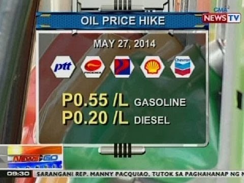 NTG: Presyo ng produktong petrolyo, tumaas ngayong araw