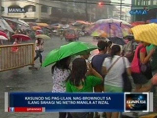 Saksi: Kasunod ng pag-ulan, nag-brownout sa ilang bahagi ng Metro Manila at Rizal