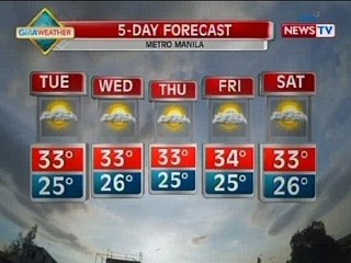 SONA: Weather update as of 9:52 p.m (May 26, 2014)