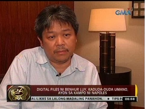 Digital files ni Benhur Luy, kaduda-duda umano, ayon sa kampo ni Napoles