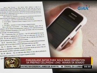 Panukalang batas para wala nang expiration sa prepaid cellphone load, inihain sa Senado