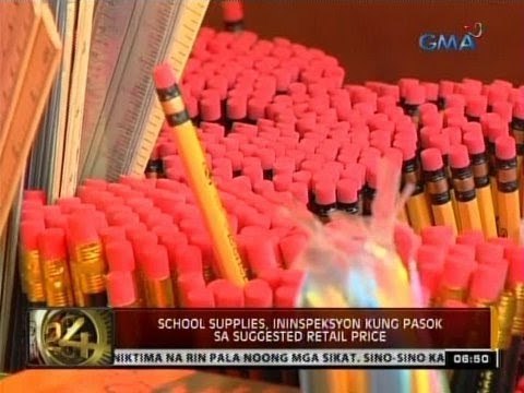 School supplies, ininspeksyon kung pasok sa suggested retail price