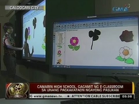 24 Oras: Camarin High School, gagamit ng E-classroom sa unang pagkakataon ngayong pasukan