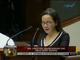 Sen. Grace Poe, muling binuhay ang "Hello Garci" scandal