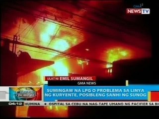 Sumingaw na LPG o  problema sa linya ng kuryente, posibleng sanhi ng sunog sa Pasay City