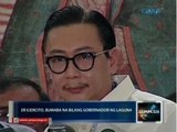 ER Ejercito, bumaba na bilang gobernador ng Laguna