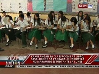 Kakulangan sa clasrooms at libro, sasalubong sa pagbabalik-eskuwela