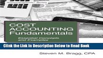 [PDF] Cost Accounting Fundamentals: Fourth Edition: Essential Concepts and Examples Full Online