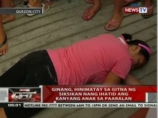 Ginang, hinimatay sa gitna ng siksikan nang ihatid ang kanyang anak sa paaralan
