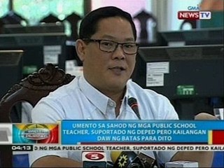 Mga guro, nagsuot ng armband bilang paraan ng paghiling ng dagdag-sahod