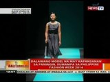 Dalawang model na may kapansanan sa paningin, rumampa sa Philippine Fashion Week 2014