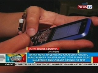 NTC, hindi raw mapupwersa ang mga telco na i-refund na ang sobrang nasingil sa text