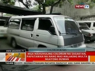 Mga mahuhuling colorum na sasakyan, papatawan na ng mas malaking multa ngayong buwan