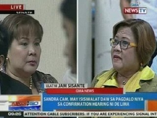 NTG: Sandra Cam, may isisiwalat daw laban kay De Lima