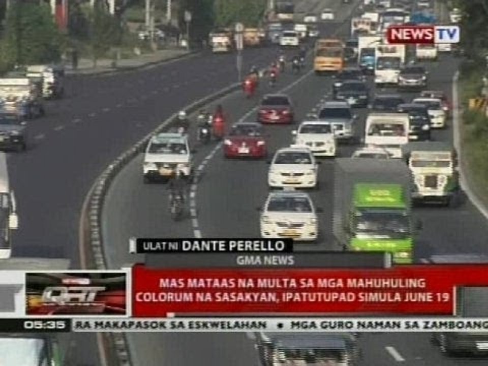 Mas mataas na multa sa mga mahuhuling colorum na sasakyan, ipatutupad simula June 19